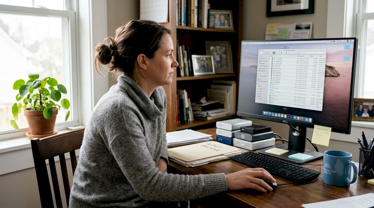 Efficient video backup workflow: save space, protect quality